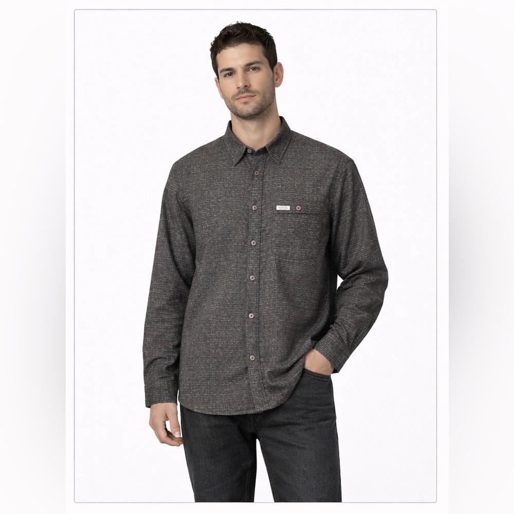 💼 Guess Men’s Grey Long Sleeve Shirt